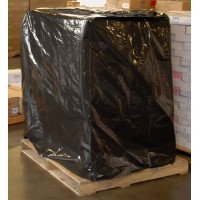 55x53x75 3 Mil Black Pallet Cover Bags (50 Pack)
